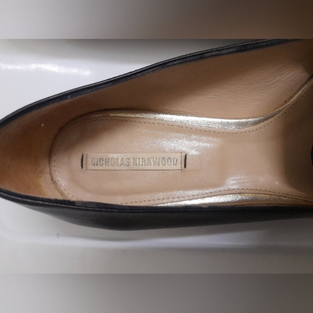 Nicholas Kirkwood - Moccasins Beya Imprime Chevron Print - Size EU 35 - Picture 3 of 10